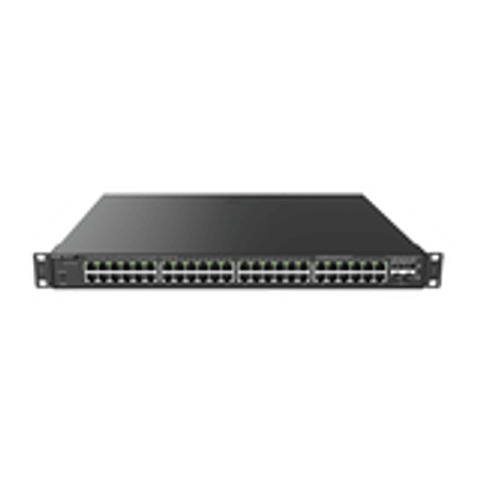 Switch PoE Administrable en la Nube de Capa 2 Gigabit de 52 puertos, 48 puertos Gigabit PoE+ y 4 SFP, 370W