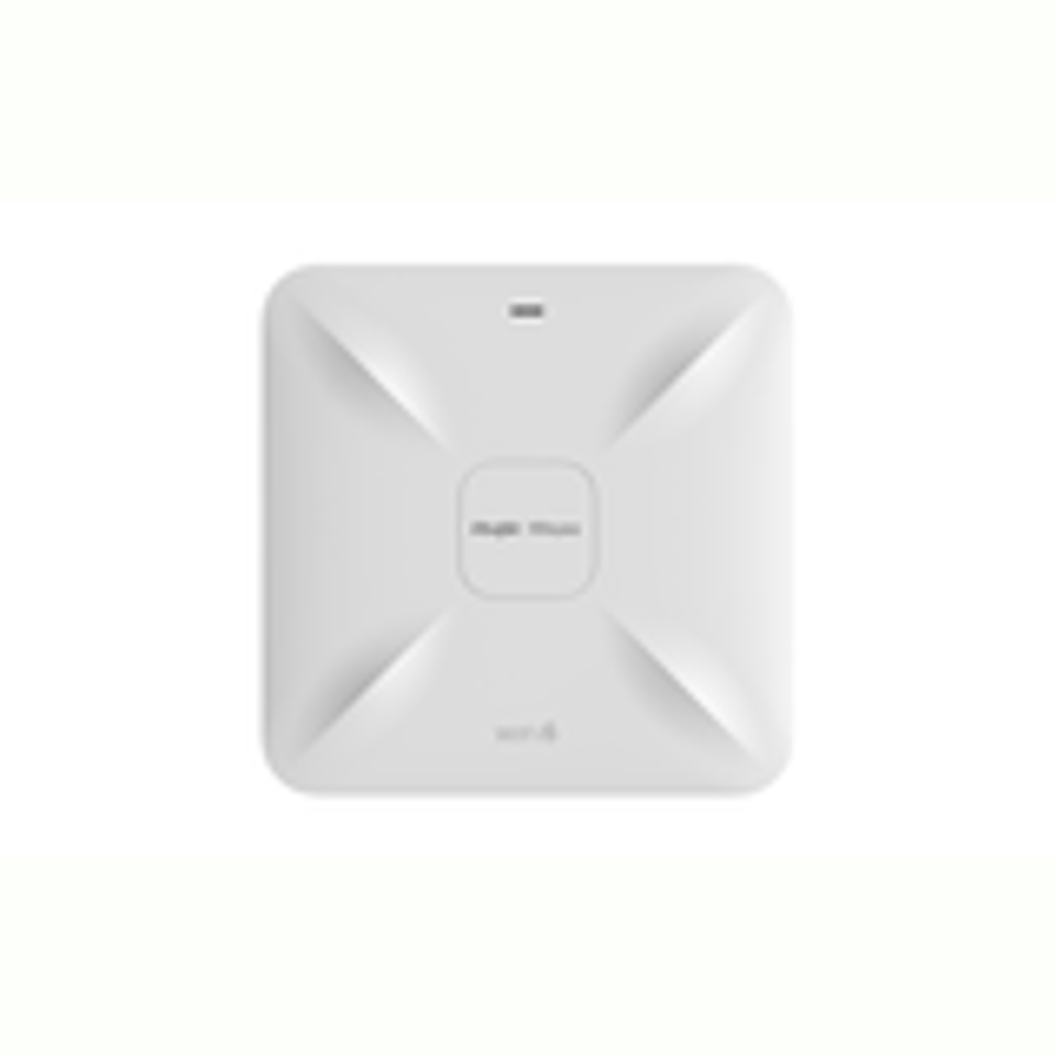 Punto de acceso Wi-Fi 6 de techo para interior 360°, doble banda MU-MIMO 4x4, 3202 Mbps, hasta 512 usuarios, puertos 1 x 2.5GE, 1 x GE, portal cautivo standalone, incluye Reyee Mesh 1