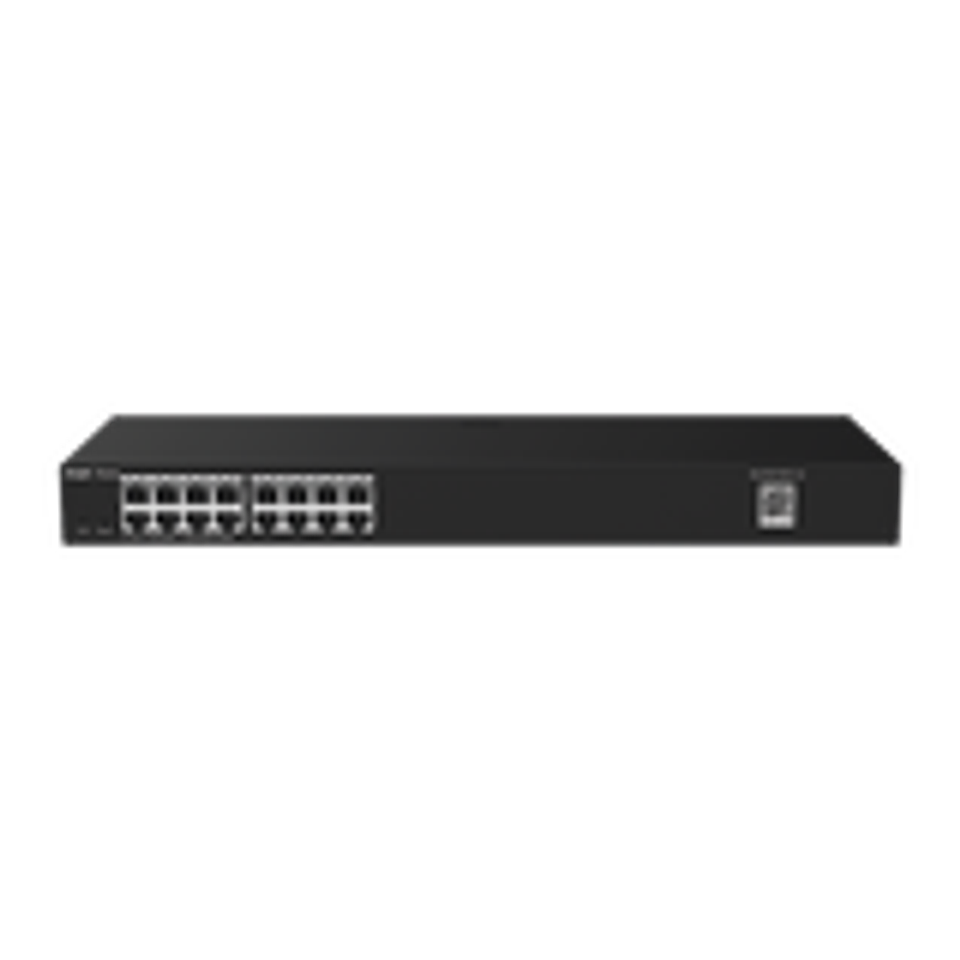 Switch Inteligente de Acero Montable en Rack de 16 Puertos Gigabit, Gestionable en la Nube, sin PoE 1
