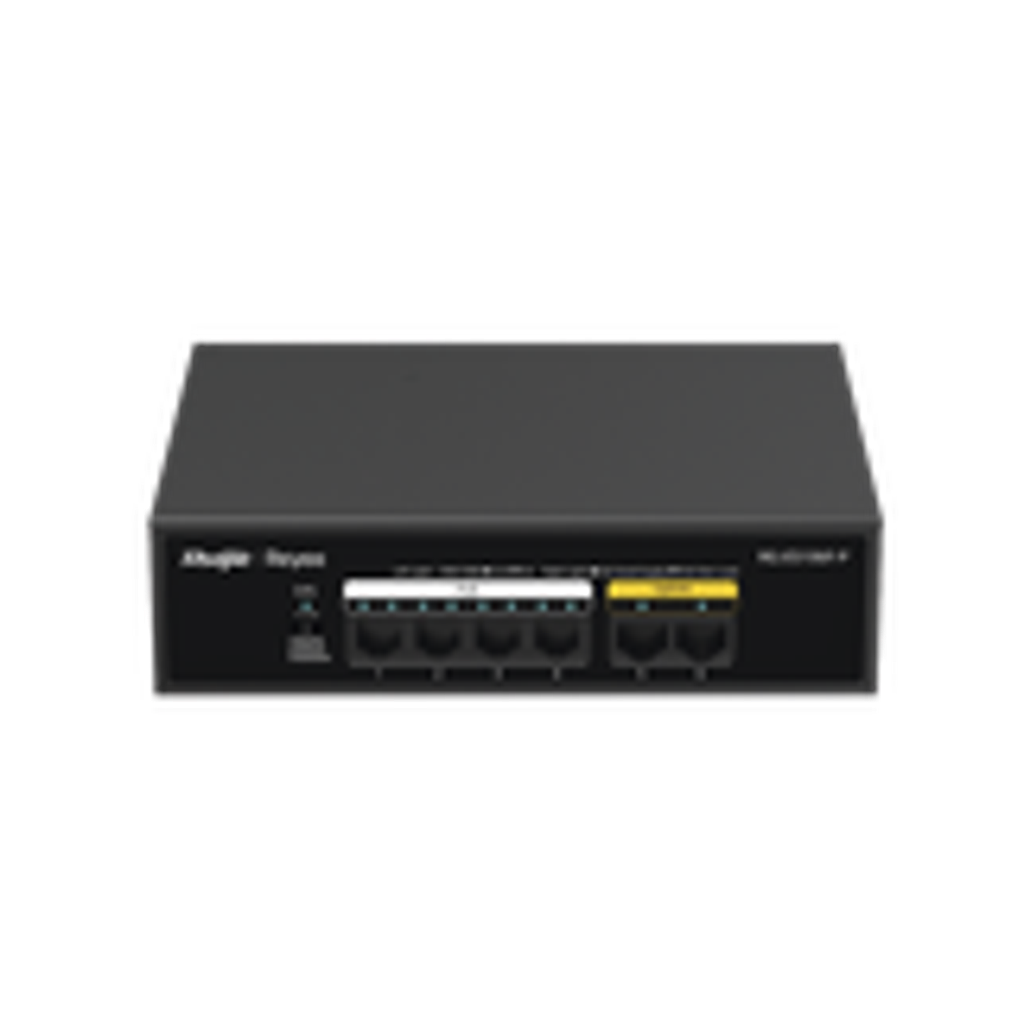 Switch PoE de 6 Puertos 10/100 Mbps, No Administrable, 54 W, Diseno de Alta Calidad, Visible en Ruijie Cloud 1