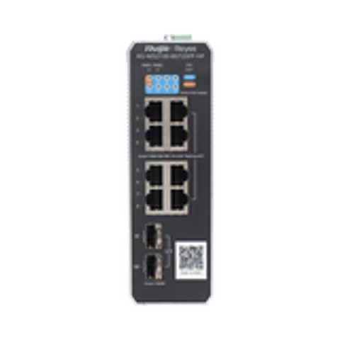 Switch Industrial PoE con gestion en la nube con 1 puerto PoE++, 7 puertos PoE+ y 2 puertos uplink SFP Ideal para temperaturas Extremas y proteccion contra descargas
