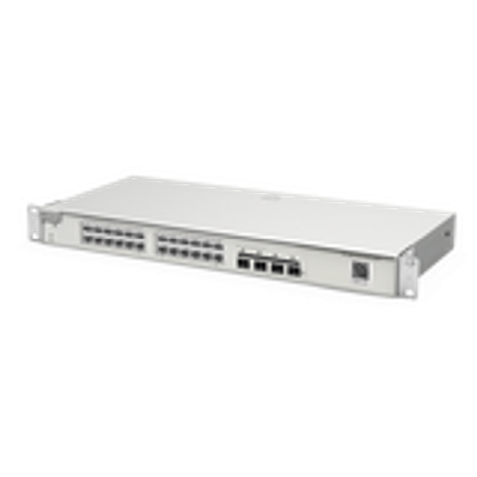 Switch de Capa 3 No-PoE de 28 Puertos Gigabit, 24 Puertos 10/100/1000Base-T y 4 Puertos SFP Uplink 1