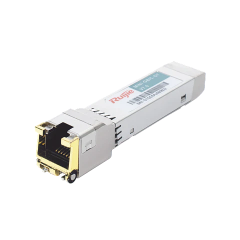 Modulo Transceptor Mini-GBIC-GT 1000BASE-T SFP a Cobre RJ45 para 100 Metros