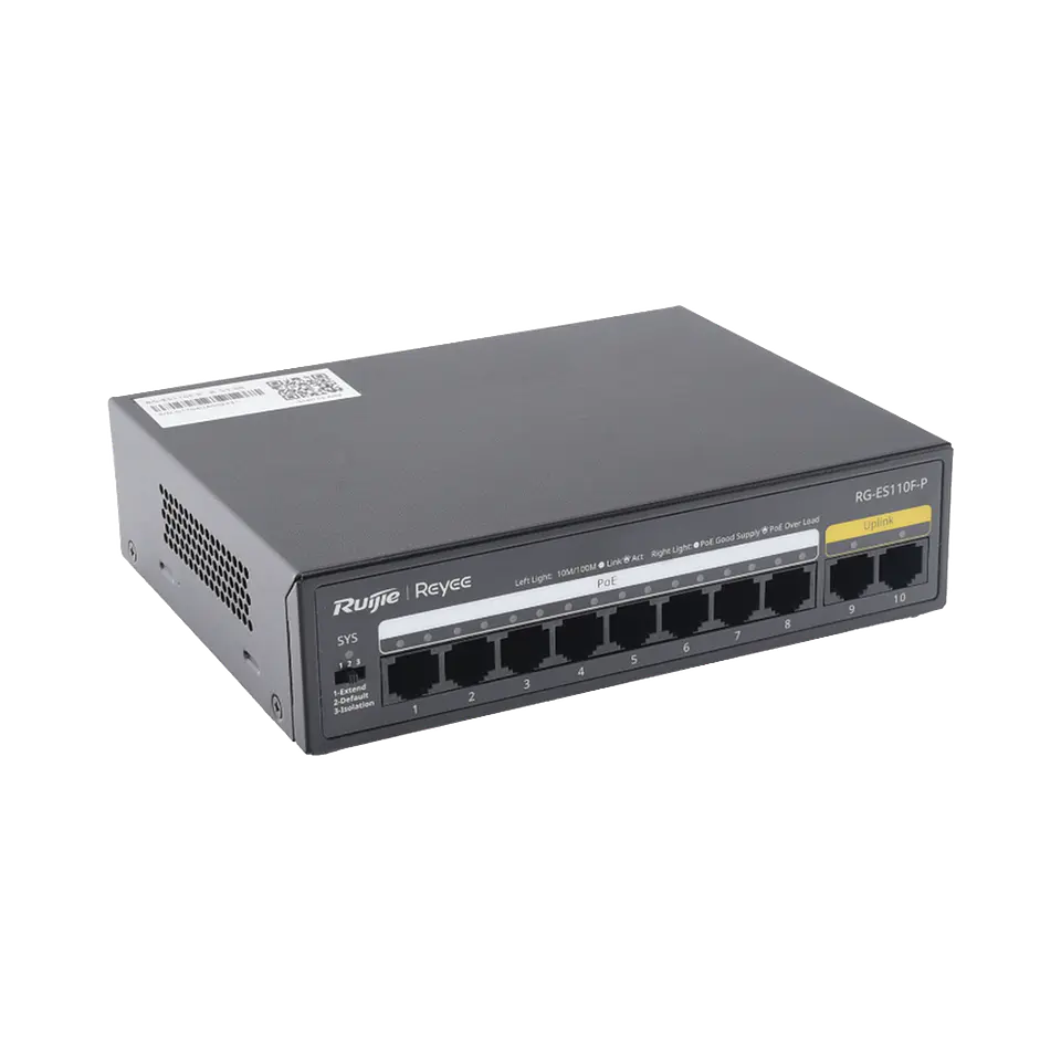 RG-ES110F-P // Switch no gestionado de 10 Puertos 2