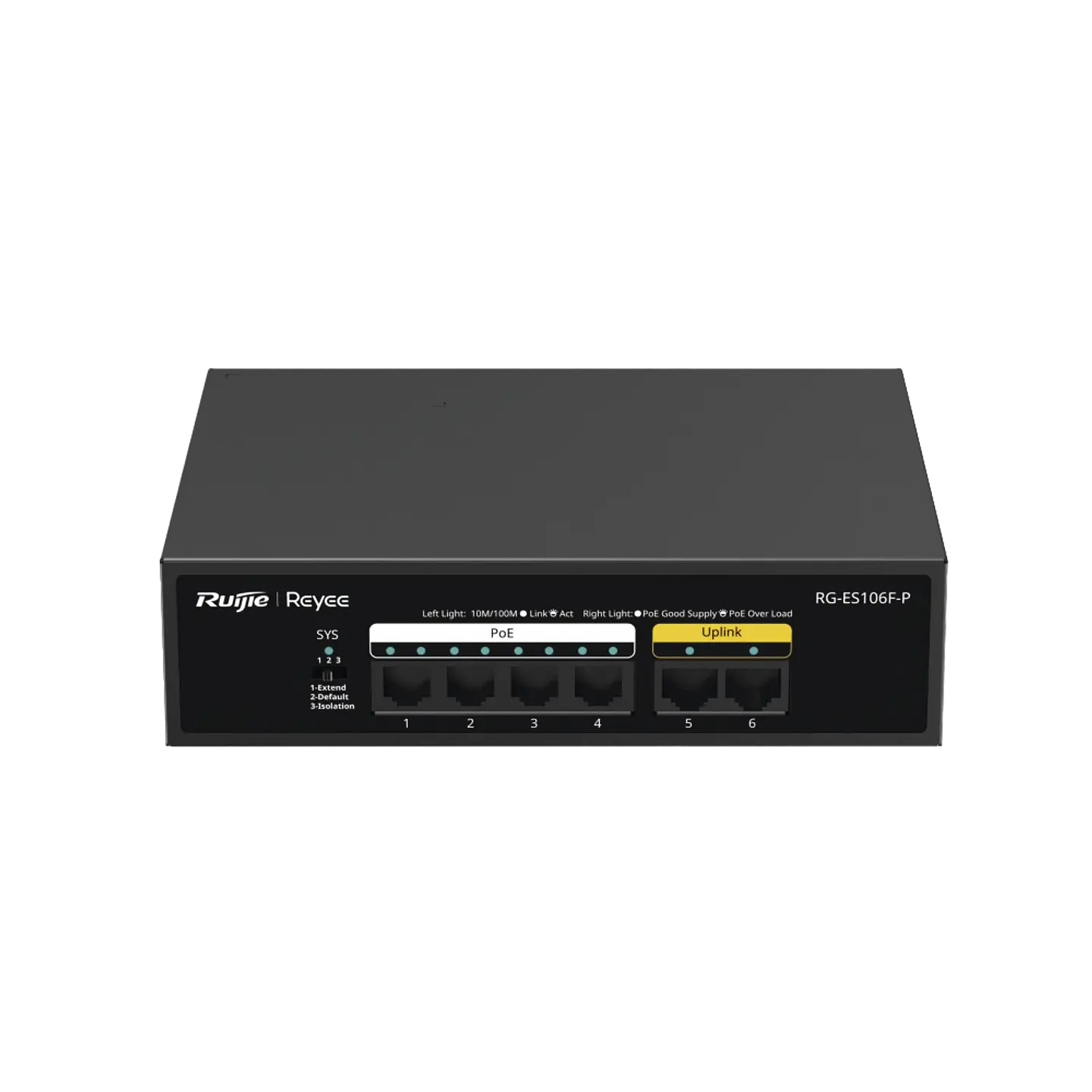 RG-ES106F-P // Switch PoE no Administrable de 6 Puertos 4