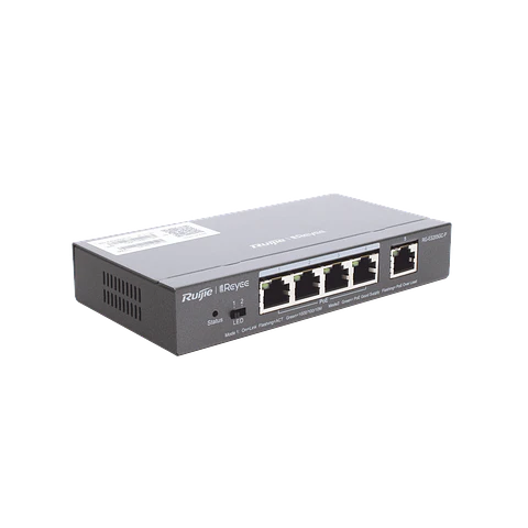 RG-ES205GC-P // Switch PoE Inteligente Administrable en la Nube de 5 Puertos Gigabit