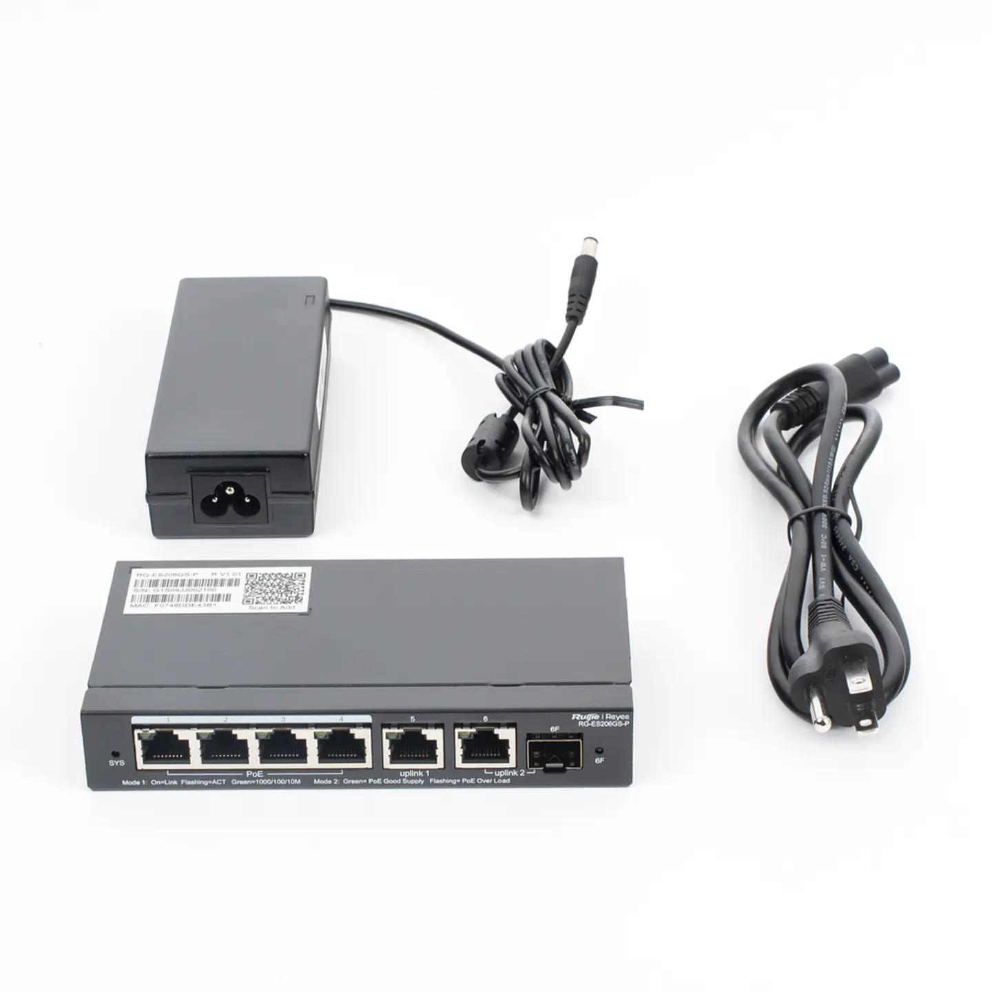 RG-ES206GS-P // Switch Administrable de 6 Puertos Gigabit 6