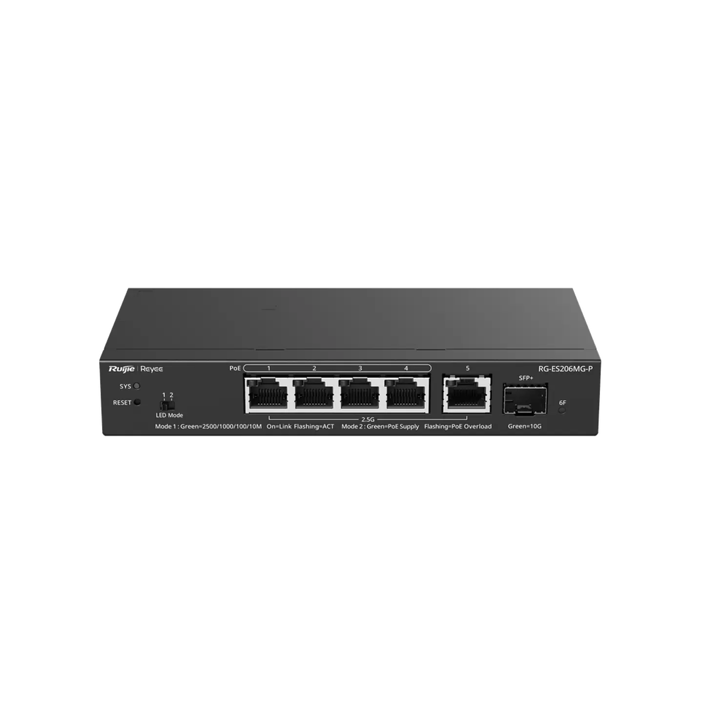 RG-ES206MG-P // Switch Administrable Capa 2 PoE de 5 Puertos 1