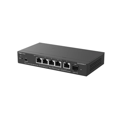 RG-ES206MG-P // Switch Administrable Capa 2 PoE de 5 Puertos