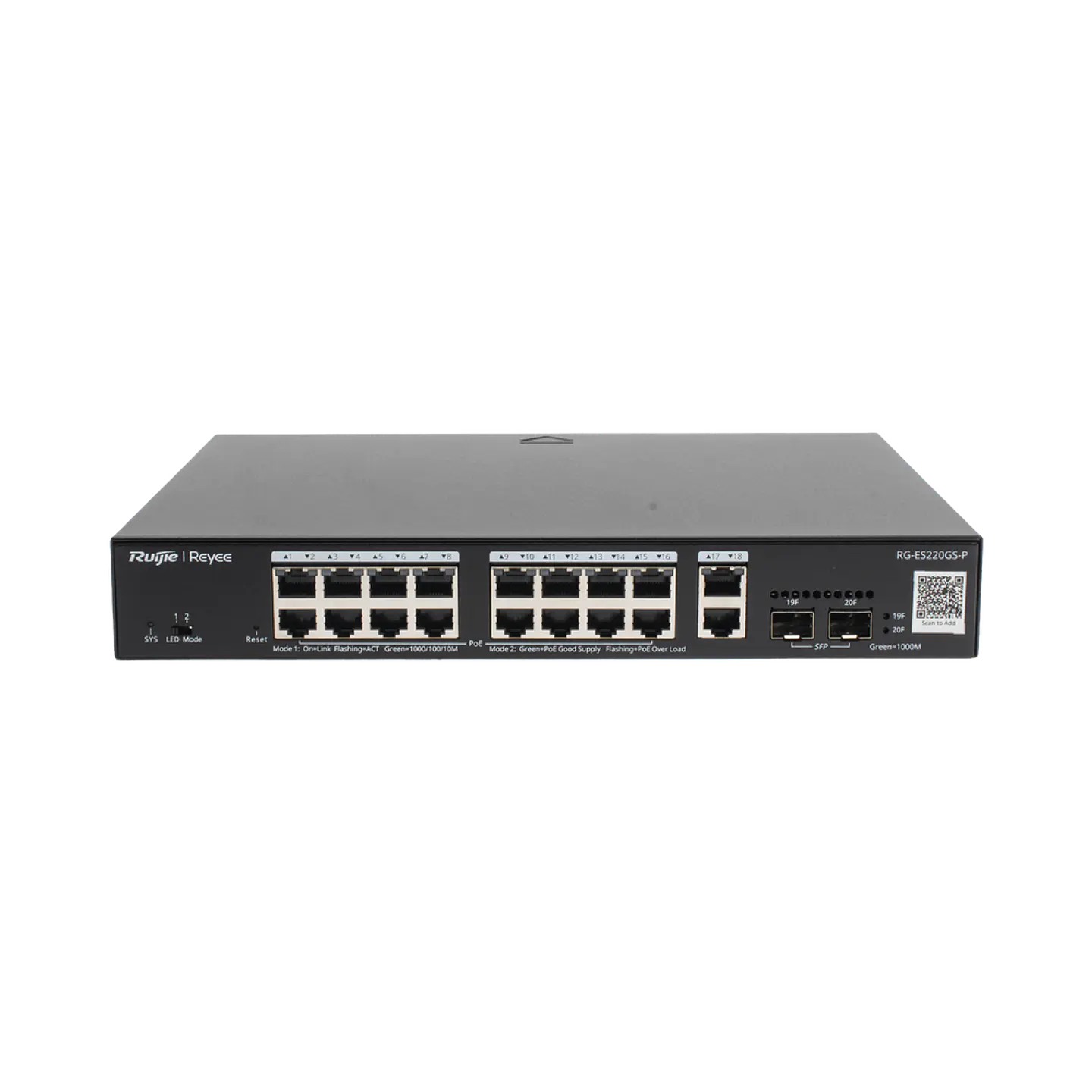 RG-ES220GS-P // Switch PoE L2 Administrable en la Nube de 20 Puertos Gigabit 2