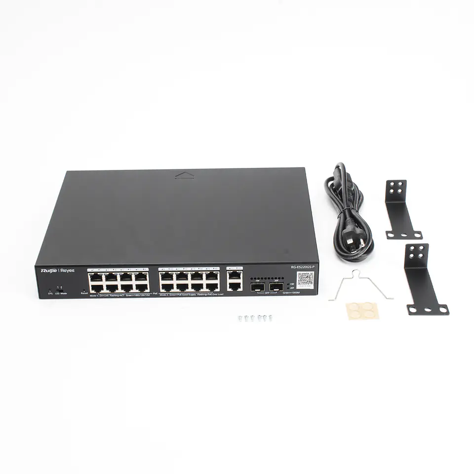 RG-ES220GS-P // Switch PoE L2 Administrable en la Nube de 20 Puertos Gigabit 4