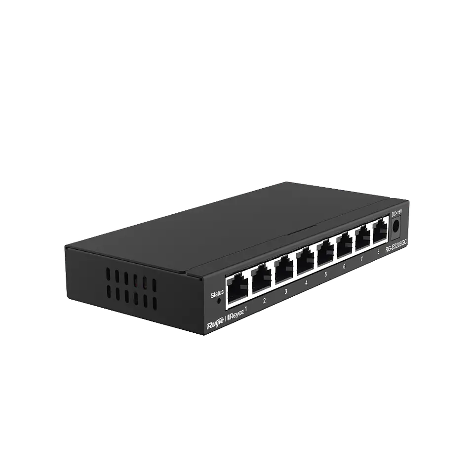RG-ES208GC // Switch Administrable con 8 Puertos Gigabit 1