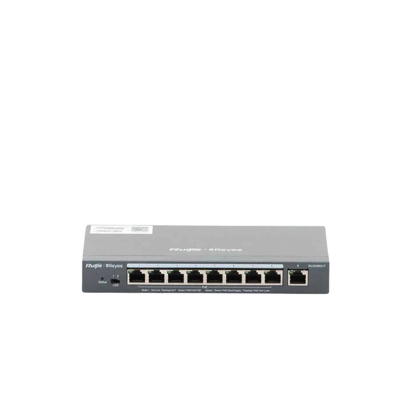 RG-ES209GC-P // Switch PoE gigabit inteligente con 9 puertos gigabit 2
