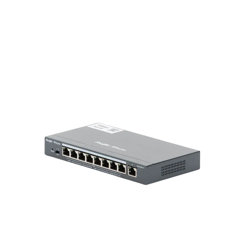 RG-ES209GC-P // Switch PoE gigabit inteligente con 9 puertos gigabit 4