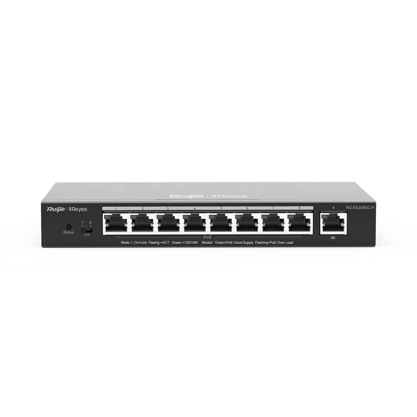 RG-ES209GC-P // Switch PoE gigabit inteligente con 9 puertos gigabit 5