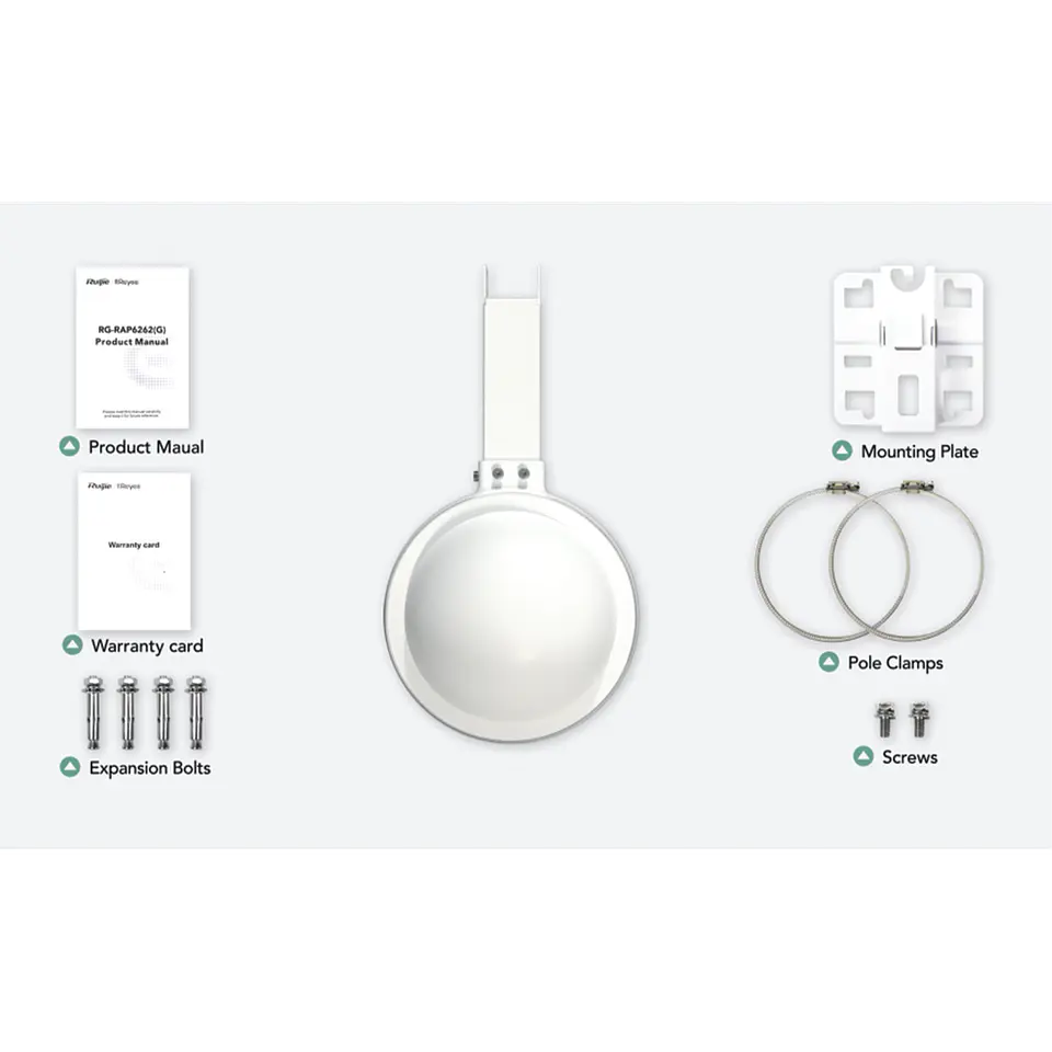 RG-RAP6262(G) // Punto de acceso Wi-Fi 6 para exterior 360° 6