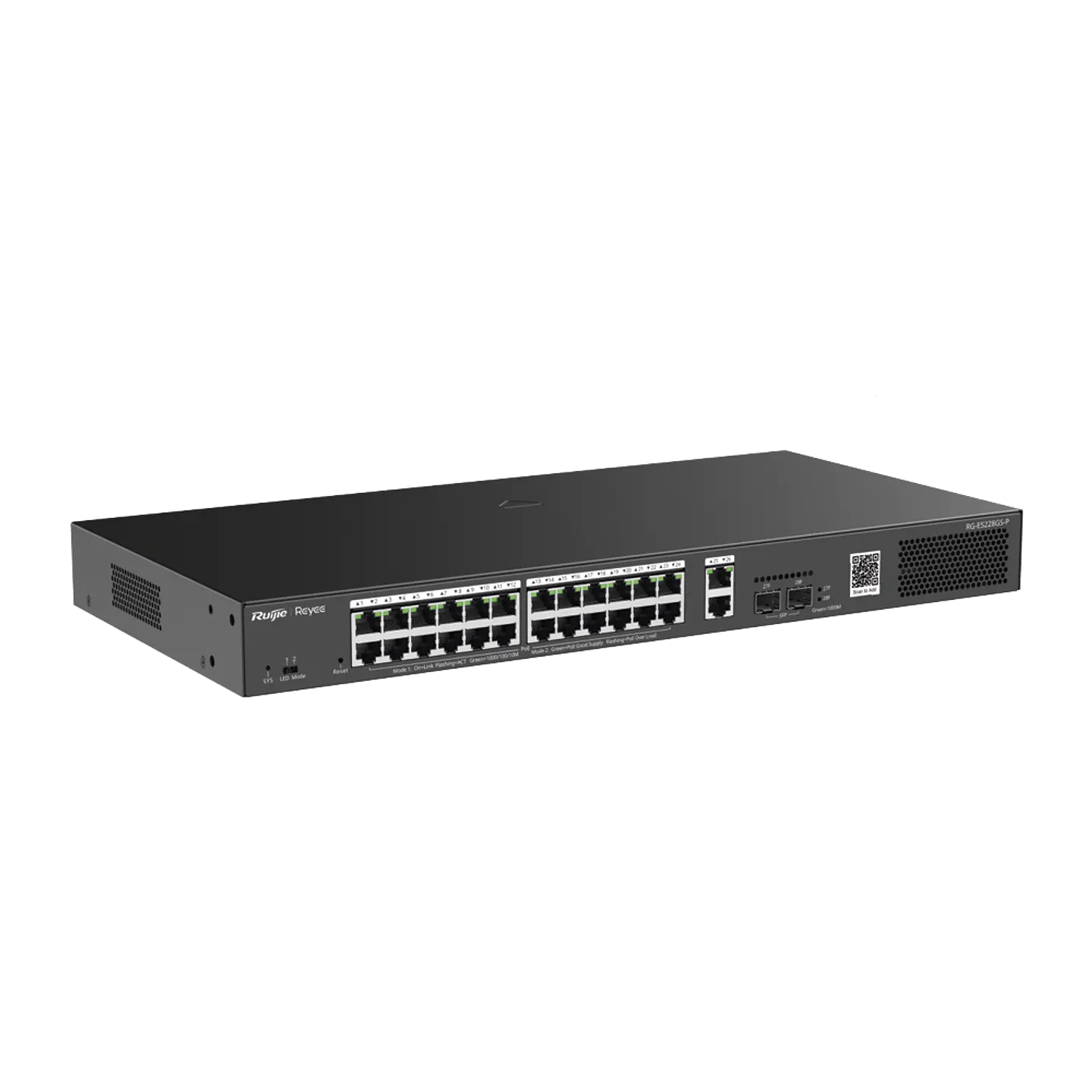 RG-ES228GS-P // Switch Inteligente PoE Administrable en la Nube 1