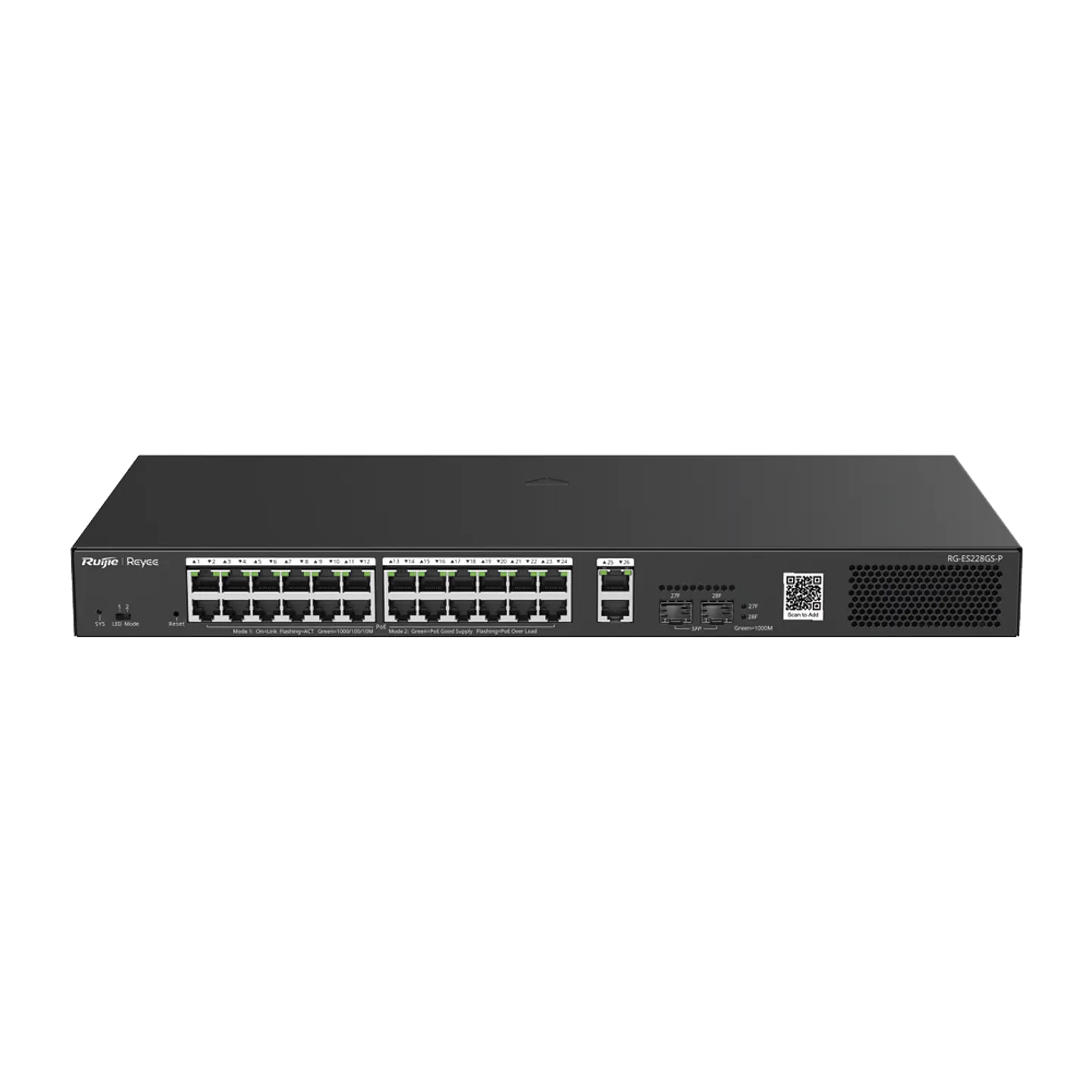 RG-ES228GS-P // Switch Inteligente PoE Administrable en la Nube 2