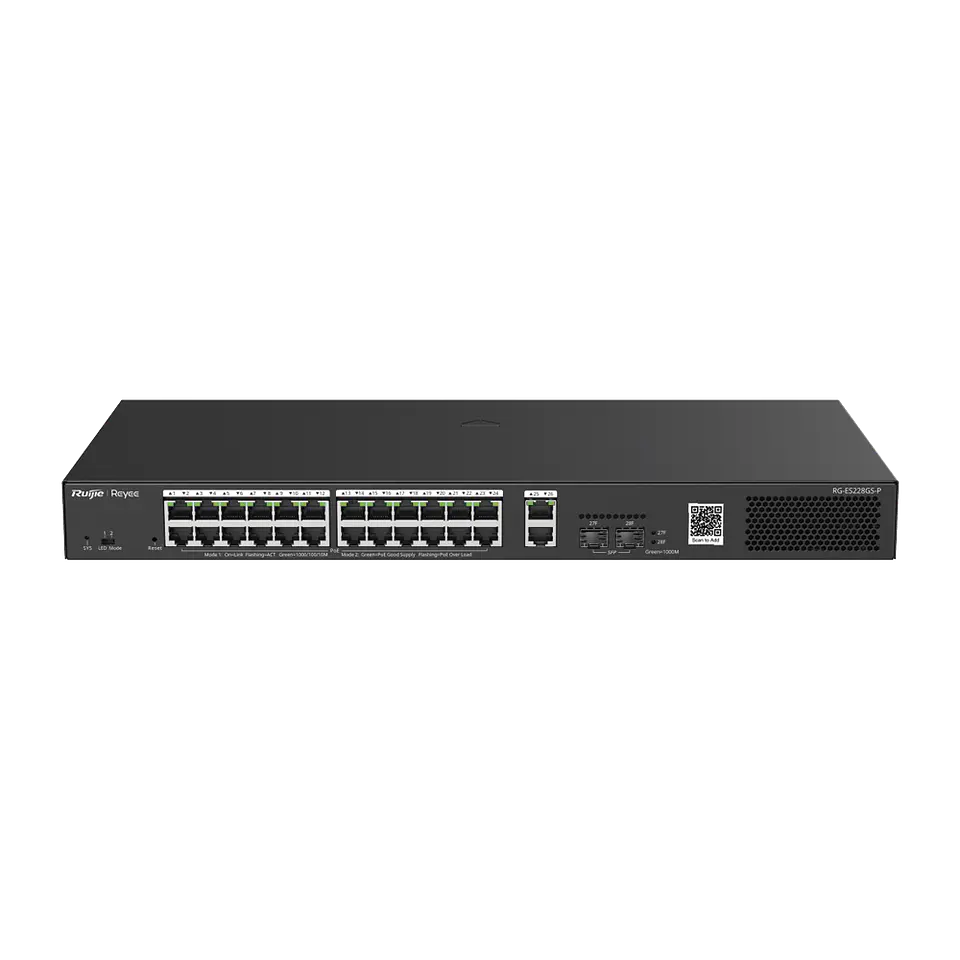 RG-ES228GS-P // Switch Inteligente PoE Administrable en la Nube 2