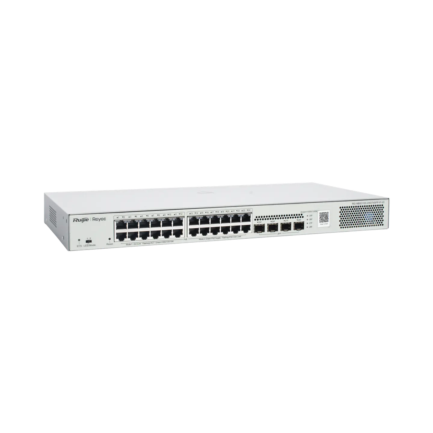 RG-NBS3100-24GT4SFP-P-V2 // Switch PoE Gestionable en la Nube de Capa 2 Gigabit de 28 Puertos 3