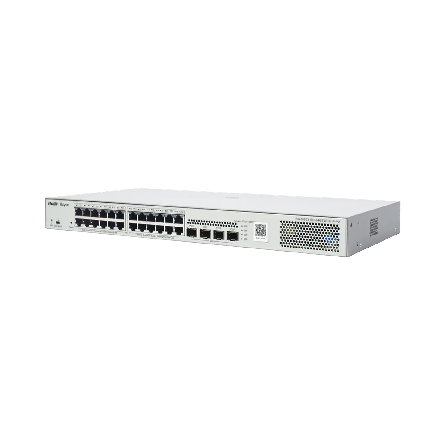 RG-NBS3100-24GT4SFP-P-V2 // Switch PoE Gestionable en la Nube de Capa 2 Gigabit de 28 Puertos 4