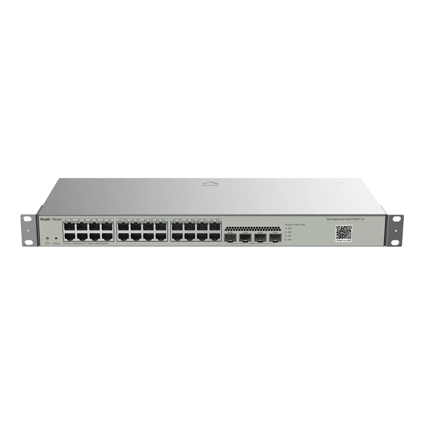 RG-NBS3100-24GT4SFP-V2 // Switch No PoE Gestionable de 28 Puertos Gigabit 3