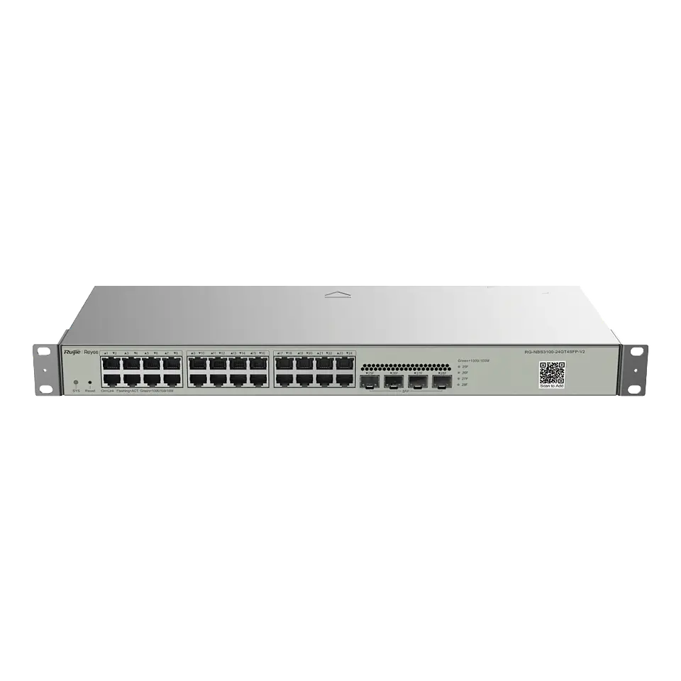 RG-NBS3100-24GT4SFP-V2 // Switch No PoE Gestionable de 28 Puertos Gigabit 3