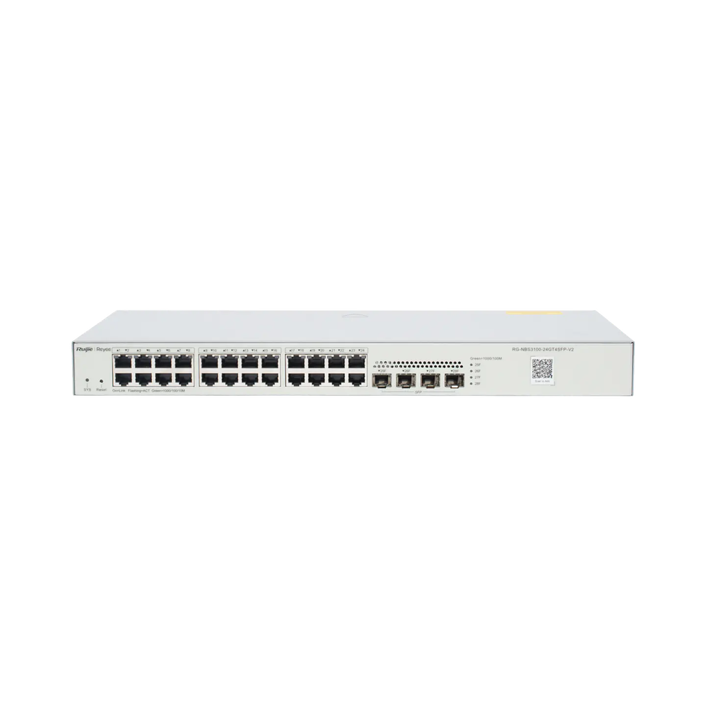 RG-NBS3100-24GT4SFP-V2 // Switch No PoE Gestionable de 28 Puertos Gigabit 6
