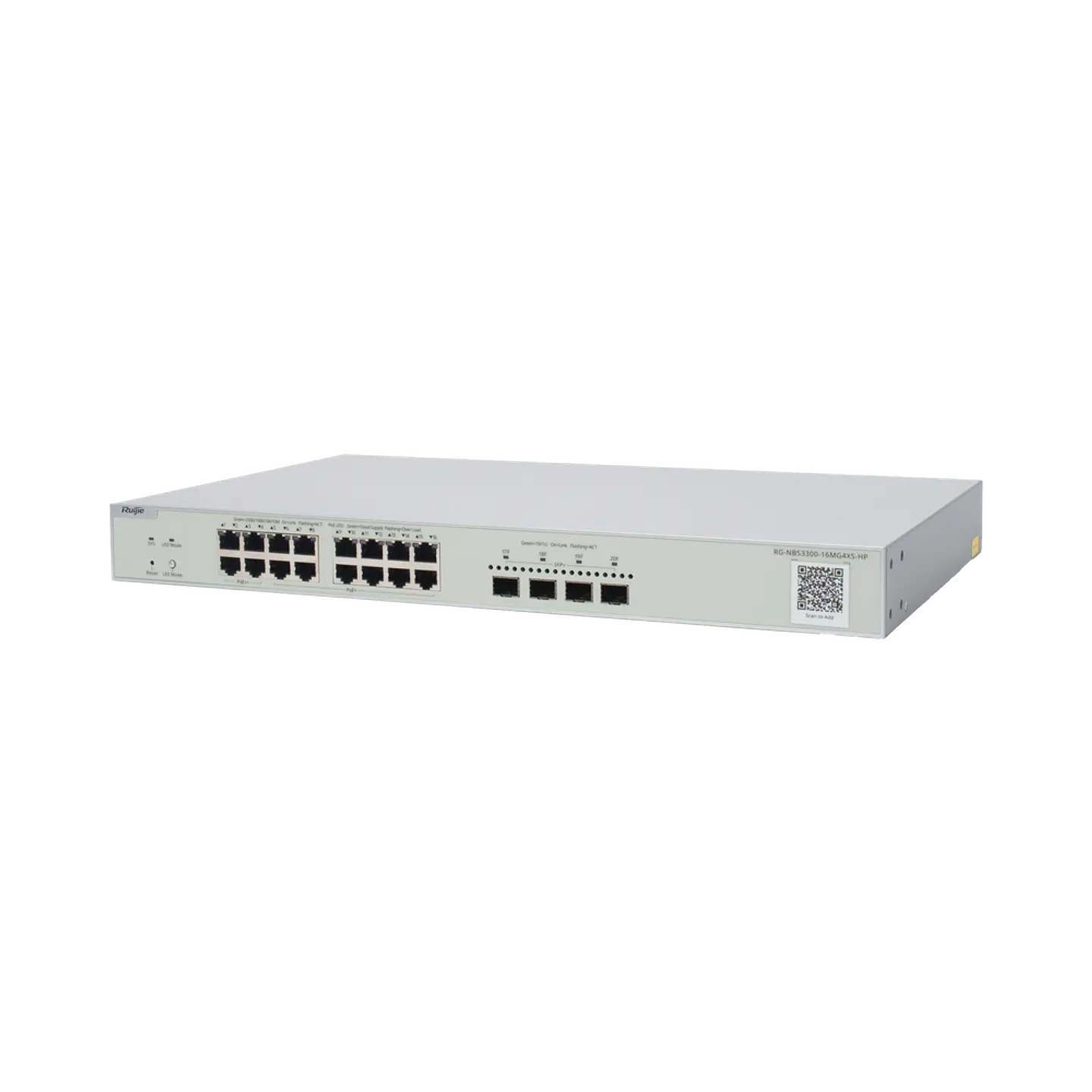 RG-NBS3300-16MG4XS-HP // Switch Multi-Gigabit PoE Capa 2 Administrable 4