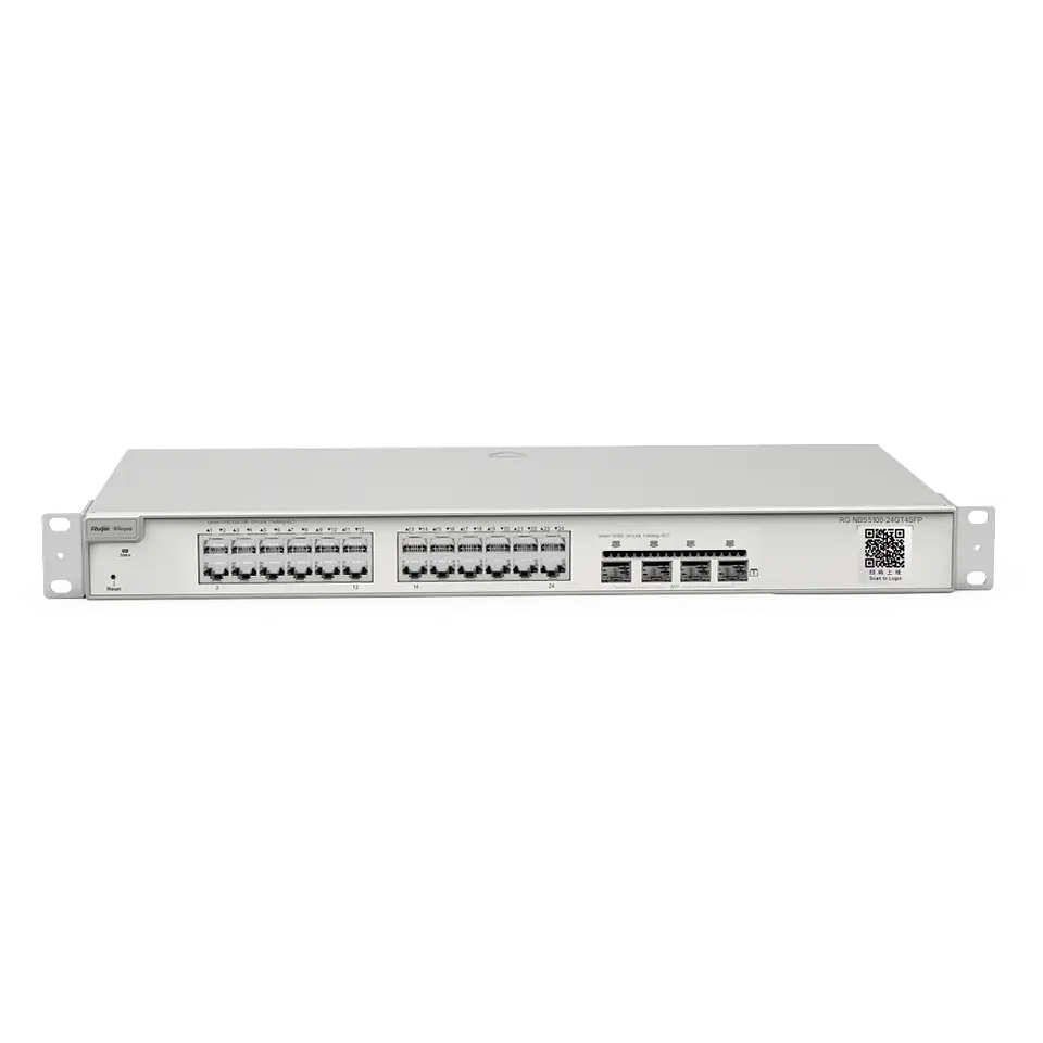 RG-NBS5100-24GT4SFP // Switch de Capa 3 No-PoE de 28 Puertos Gigabit 3