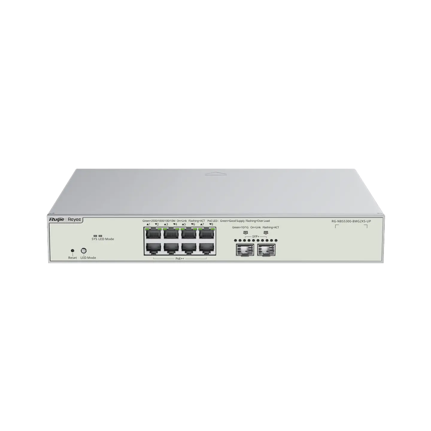 RG-NBS5300-8MG2XS-UP // Switch Administrable de Capa 3 Multi-Gigabit de 10 Puertos 1