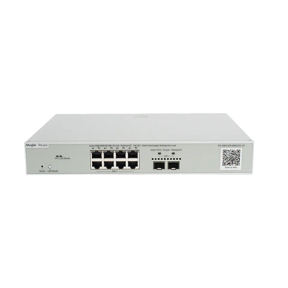 RG-NBS5300-8MG2XS-UP // Switch Administrable de Capa 3 Multi-Gigabit de 10 Puertos 5