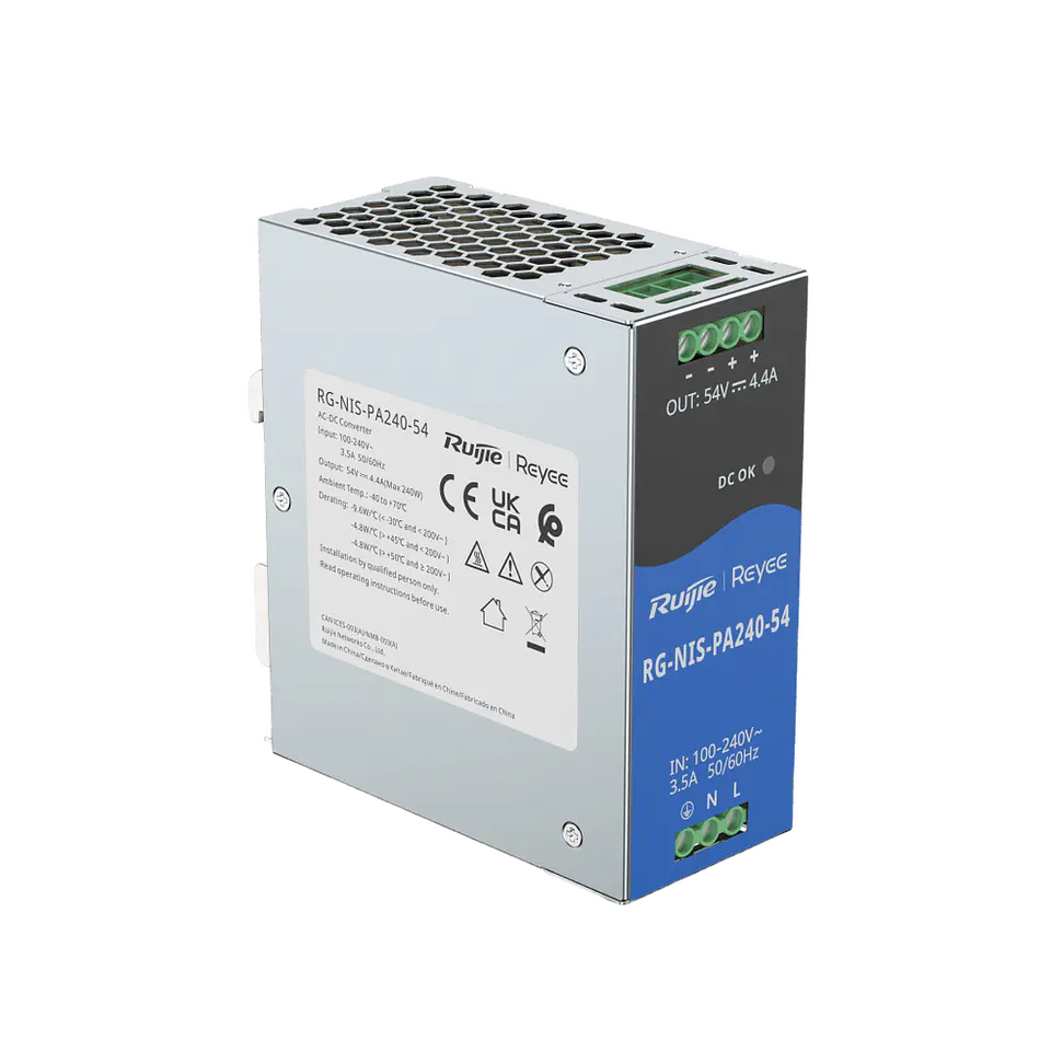 RG-NIS-PA240-54 // Fuente de Alimentación para Switch Industrial 1