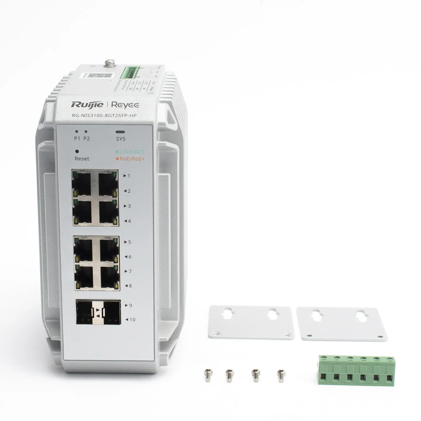 RG-NIS3100-8GT2SFP-HP // Switch de Grado Industrial 4