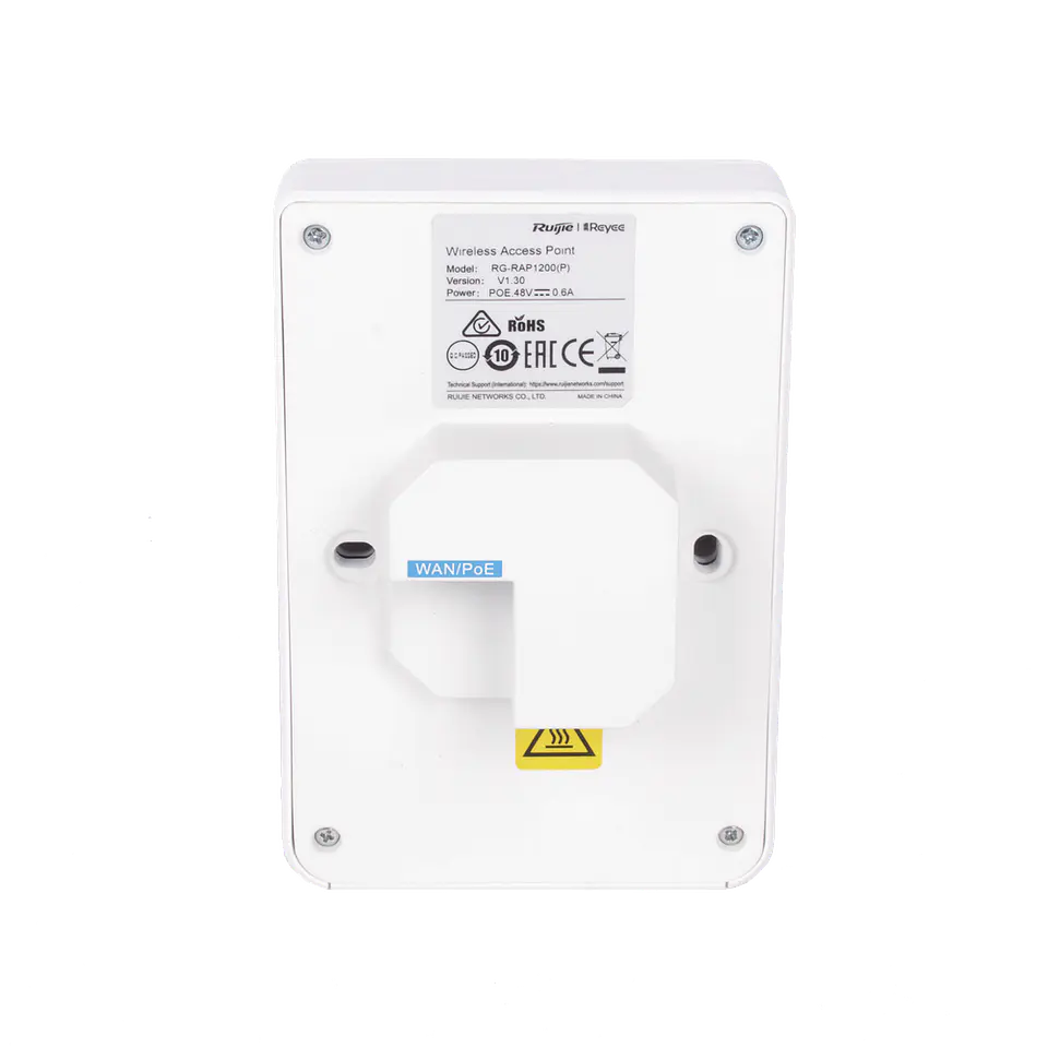 RG-RAP1200(P) // Punto de acceso Wi-Fi 5 de pared para interior 360° 7