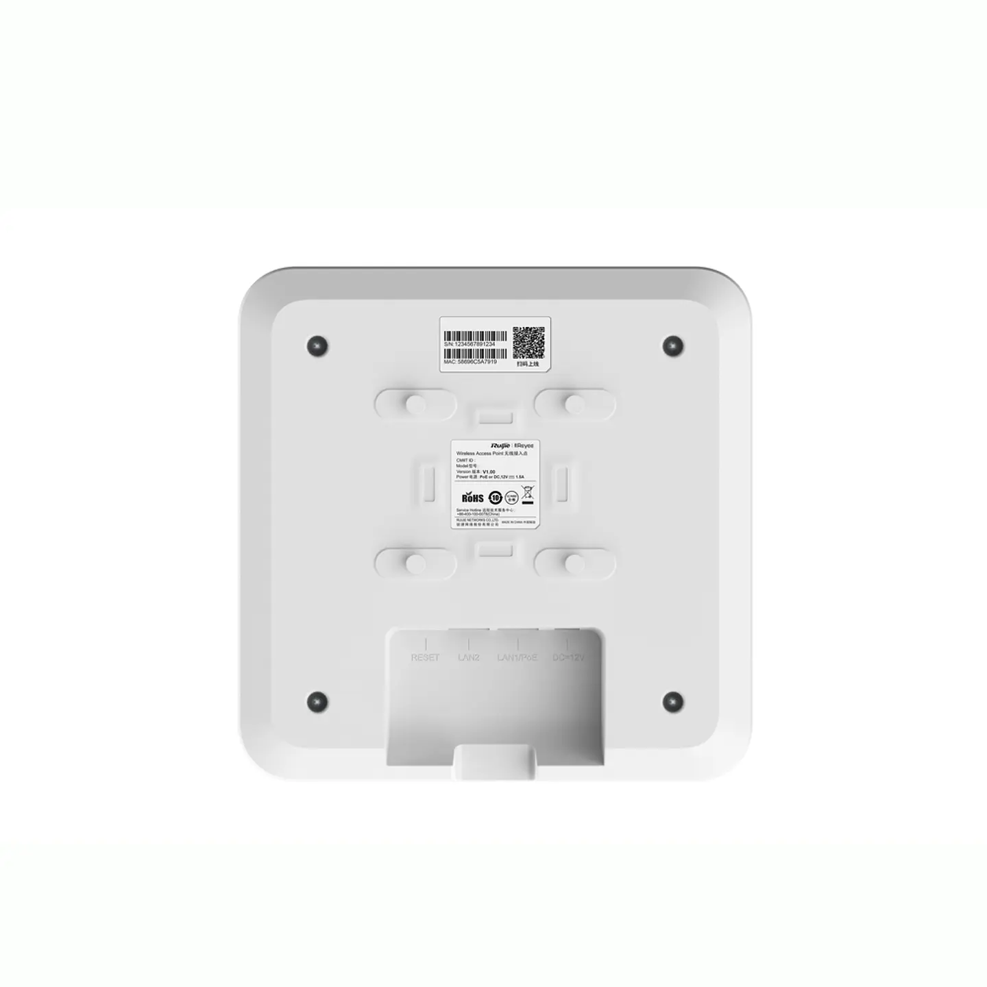 RG-RAP2260(G) // Punto de acceso Wi-Fi 6 de techo para interior 360° 6