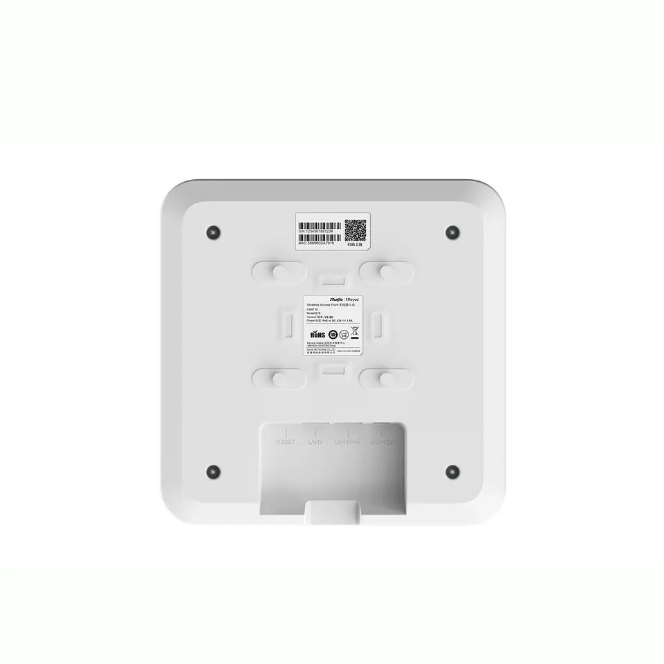 RG-RAP2260(G) // Punto de acceso Wi-Fi 6 de techo para interior 360° 6