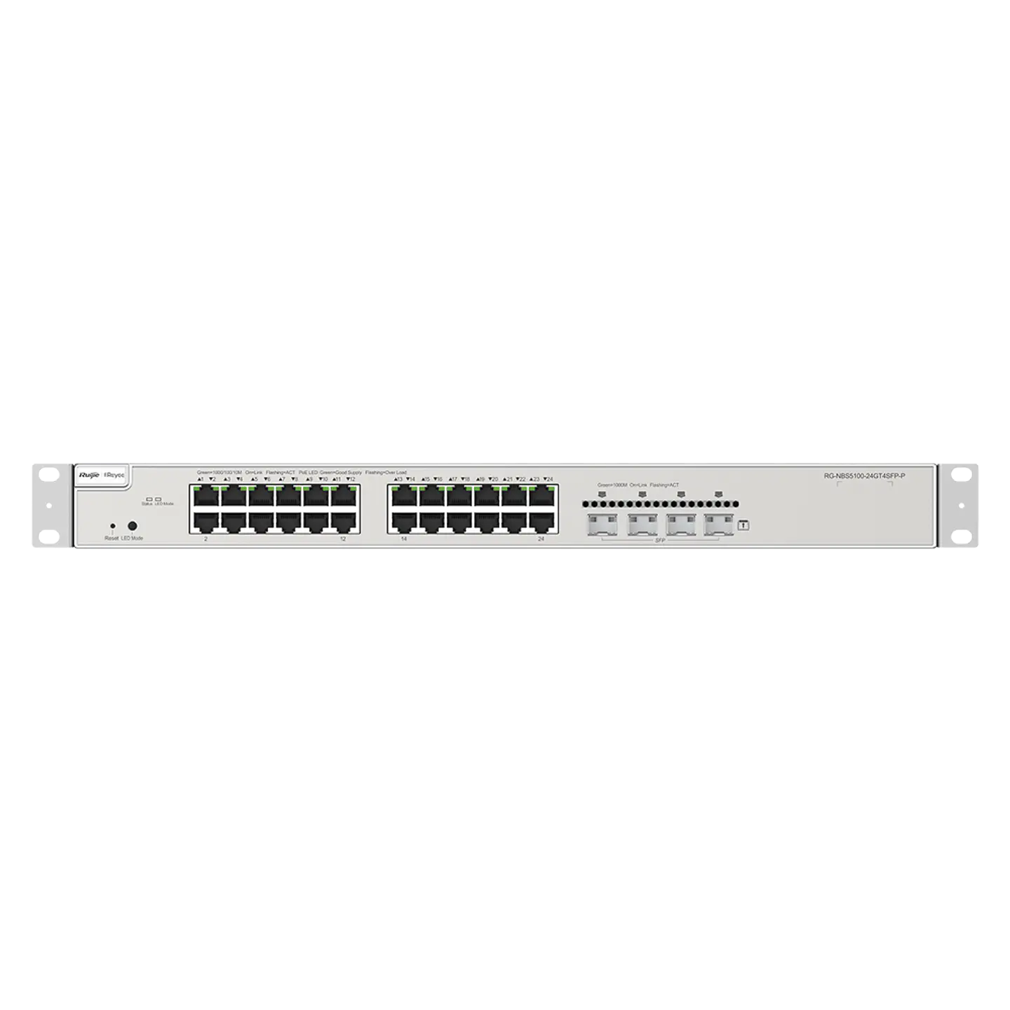 RGNBS510024GT4SFPP // Switch Administrable PoE L3 con 24 puertos Gigabit 1