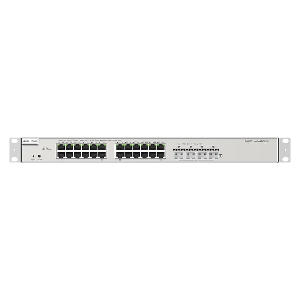 RGNBS510024GT4SFPP // Switch Administrable PoE L3 con 24 puertos Gigabit 1