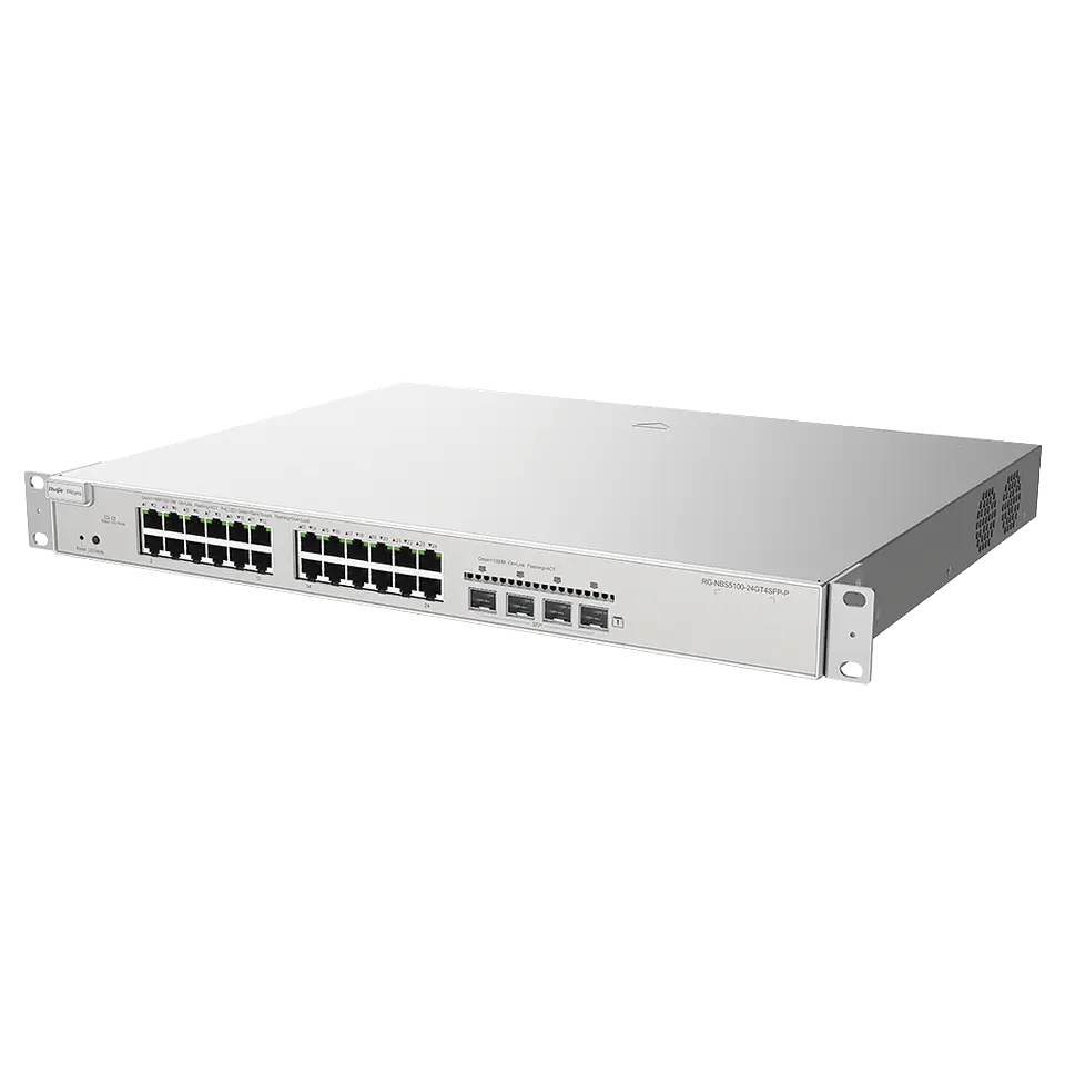 RGNBS510024GT4SFPP // Switch Administrable PoE L3 con 24 puertos Gigabit 3