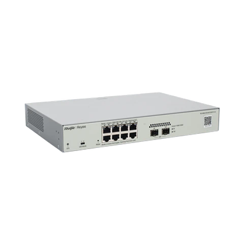 RG-NBS3100-8GT2SFP-P-V2 // Switch Administrable PoE Capa 2 con 8 Puertos Gigabit