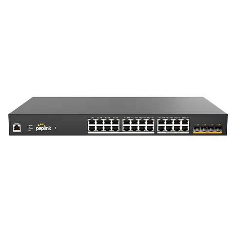 PLS-24-H2G-410W // Módulo Peplink Expansion 24 Puertos Gigabit PoE+