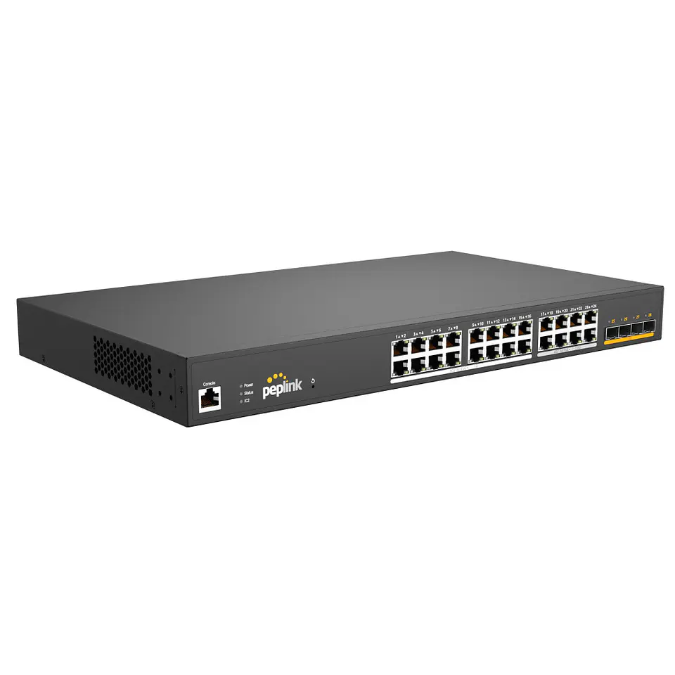 PLS-24-H2G-410W // Módulo Peplink Expansion 24 Puertos Gigabit PoE+ 3