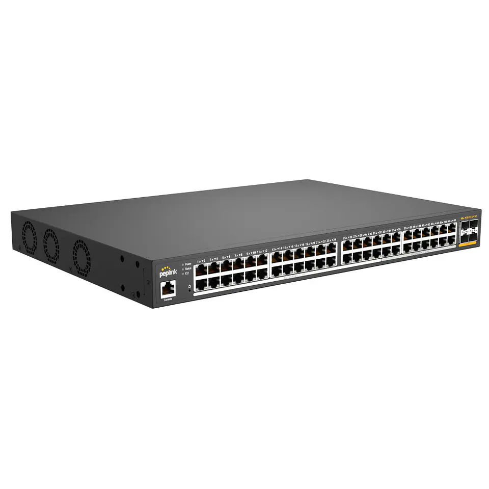 PLS-48-H2G-740W // Módulo Peplink Expansion 48 Puertos Gigabit PoE+ 3