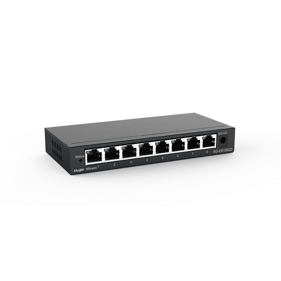 Switch No Administrable Ruijie Reyee RG-ES108GD | 8 Puertos Gigabit 6