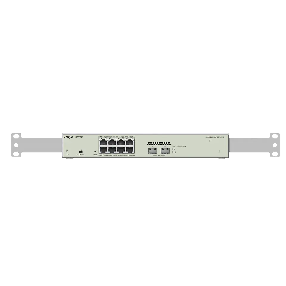 Switch Capa 2 Ruijie RG-NBS3100-8GT2SFP-P-V2 8 Puertos Gigabit PoE+ 2 SFP 1