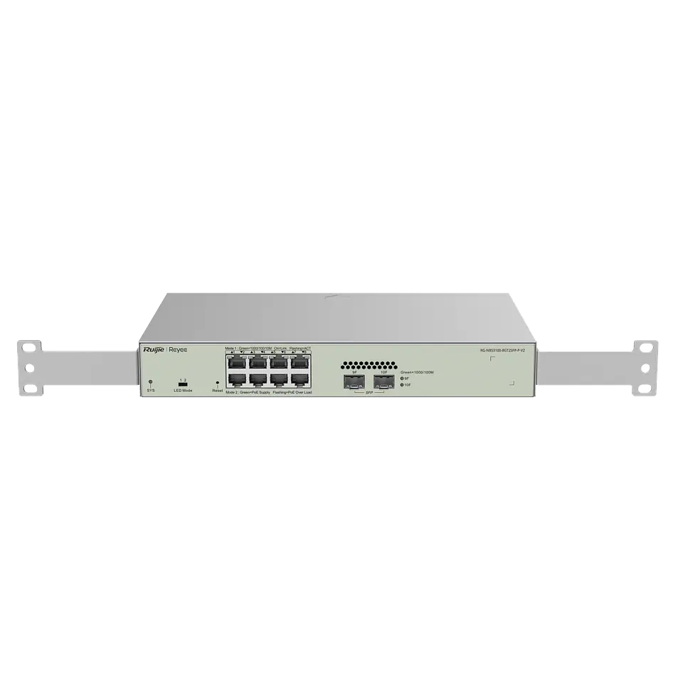 Switch Capa 2 Ruijie RG-NBS3100-8GT2SFP-P-V2 8 Puertos Gigabit PoE+ 2 SFP 6