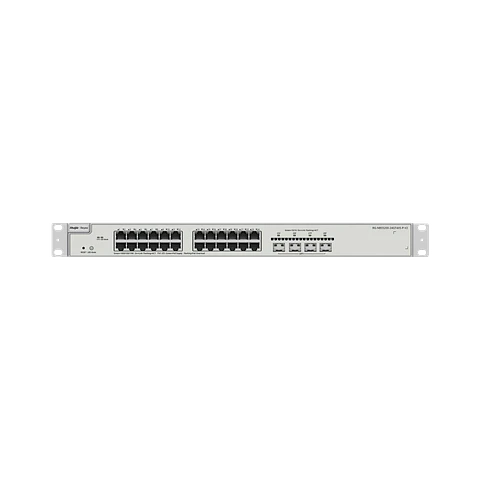 Switch Capa 3 Ruijie RG-NBS5200-24GT4XS-P-V2 24 Puertos Gigabit PoE+ 10G SFP+