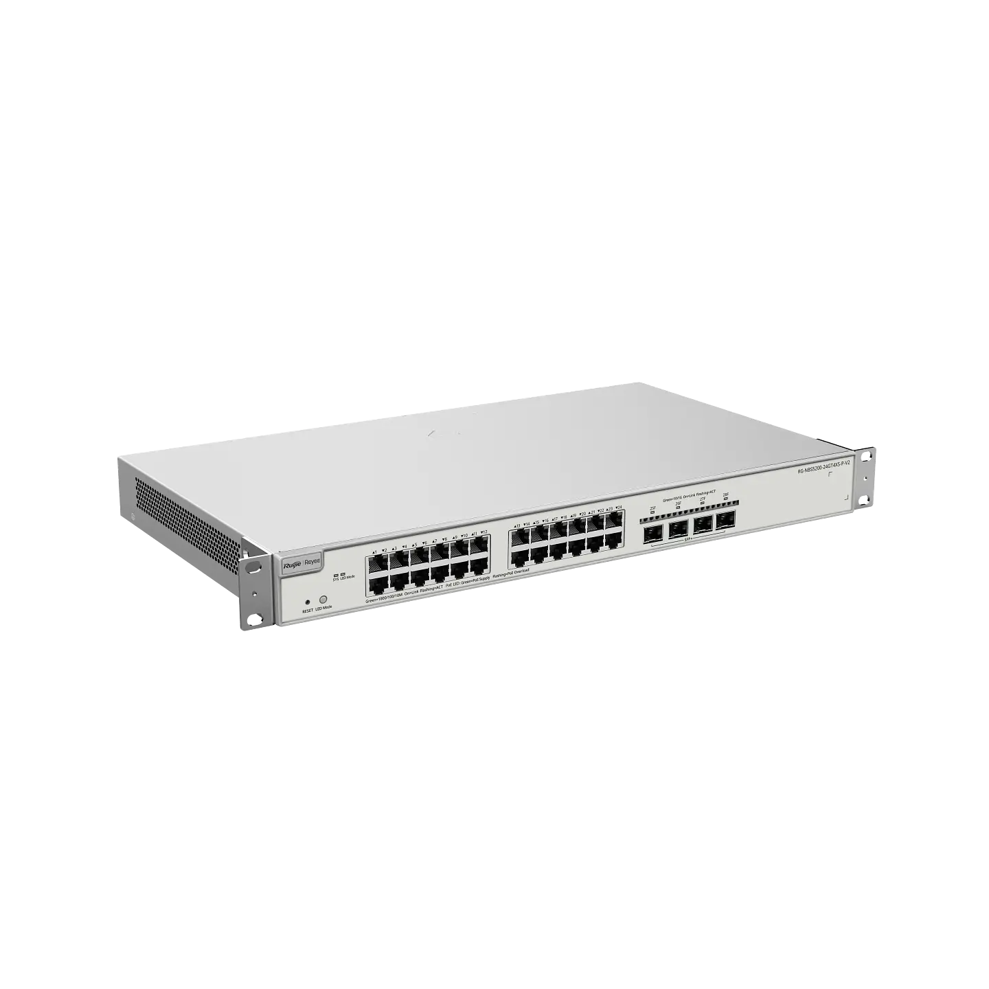Switch Capa 3 Ruijie RG-NBS5200-24GT4XS-P-V2 24 Puertos Gigabit PoE+ 10G SFP+ 4