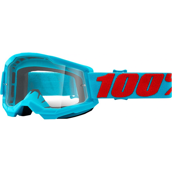 Óculos 100% Strata 2 Summit Azul Claro - Lente Transp.